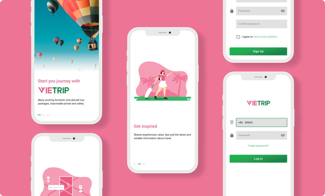 Onboarding and log in